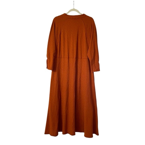 NWT Free People Beach Maxi Dress Rusty Orange Textured Large - Picture 9 of 10